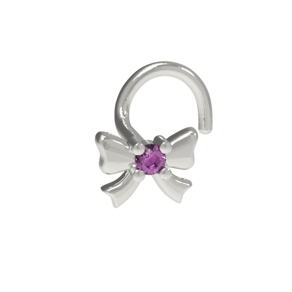 Пирсинг для носа из белого золота Бантик с розовым фианитом Ювелірне Мистецтво 535130фр
Пирсинг для носа из белого золота Бантик с розовым фианитом Ювелірне Мистецтво 535130фр