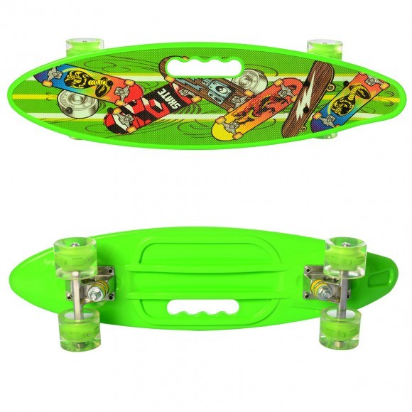 Скейт Пенни борд Penny board Profi MAXLEND с рисунком для детей и подростков Салатовый RL MS 0461-2
Скейт Пенни борд Penny board Profi MAXLEND с рисунком для детей и подростков Салатовый RL MS 0461-2