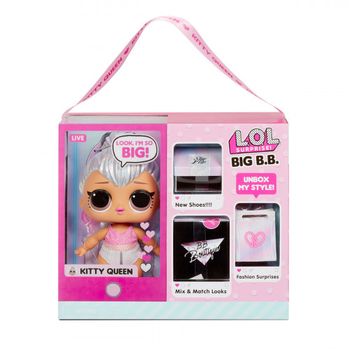 Игровой набор с мега-куклой L.O.L. SURPRISE! серии Big B.B.Doll - Королева Китти (573074)
Игровой набор с мега-куклой L.O.L. SURPRISE! серии Big B.B.Doll - Королева Китти (573074)