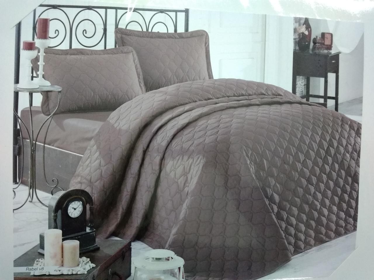 Покрывало стеганное хлопковое с наволочками Aran Clasy 240x260 Rabel V8 Кофейный
Покрывало стеганное хлопковое с наволочками Aran Clasy 240x260 Rabel V8 Кофейный