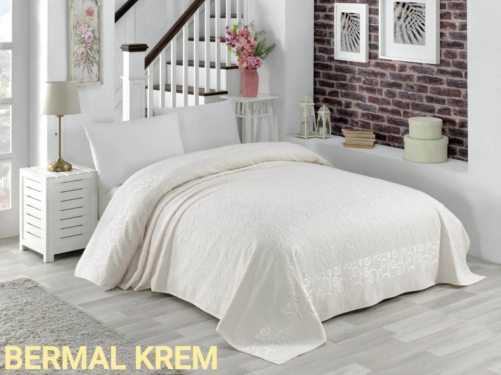 Махровая хлопковая жаккардовая простынь Zeron 150х220 Полуторный Турция BERMAL KREM Кремовый
Махровая хлопковая жаккардовая простынь Zeron 150х220 Полуторный Турция BERMAL KREM Кремовый