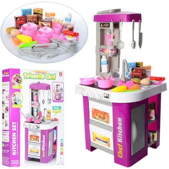 Кухня 72.5 см игровая детская Kitchen Chef 922-49 фиолетовая с водой и аксессуарами
Кухня 72.5 см игровая детская Kitchen Chef 922-49 фиолетовая с водой и аксессуарами