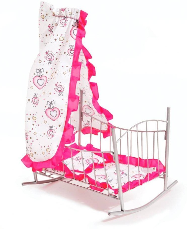 Кроватка – качалка 47x33x67 см для кукол. Матрас, подушка, балдахин. Melogo 9349 Сердечки
Кроватка – качалка 47x33x67 см для кукол. Матрас, подушка, балдахин. Melogo 9349 Сердечки