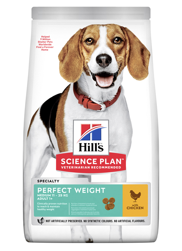 Сухой корм HILL'S SCIENCE PLAN Adult Perfect Weight Medium для собак с Курицей - 2 кг
Сухой корм HILL'S SCIENCE PLAN Adult Perfect Weight Medium для собак с Курицей - 2 кг