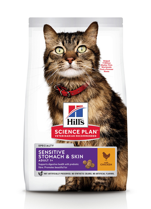 Сухой корм Hill's SP Adult Sensitive Stomach&Skin - для взрослых кошек с чувствительным пищеварением и кожей (курица) 1,5 кг
Сухой корм Hill's SP Adult Sensitive Stomach&Skin - для взрослых кошек с чувствительным пищеварением и кожей (курица) 1,5 кг