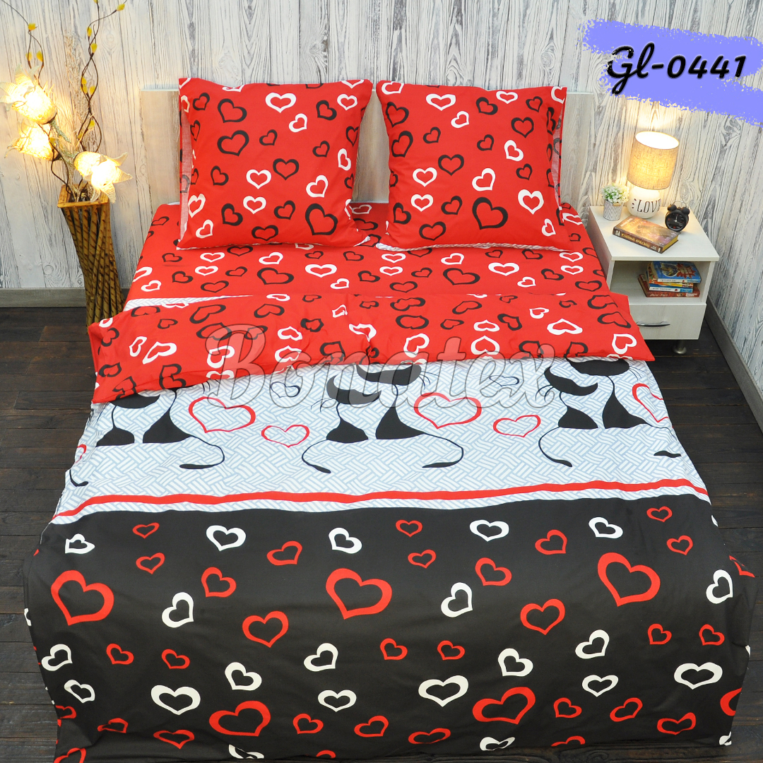 Комплект постільної білизни BonaVita сімейний бязь Cat Love 2х150х215 (361-0441)
Комплект постільної білизни BonaVita сімейний бязь Cat Love 2х150х215 (361-0441)