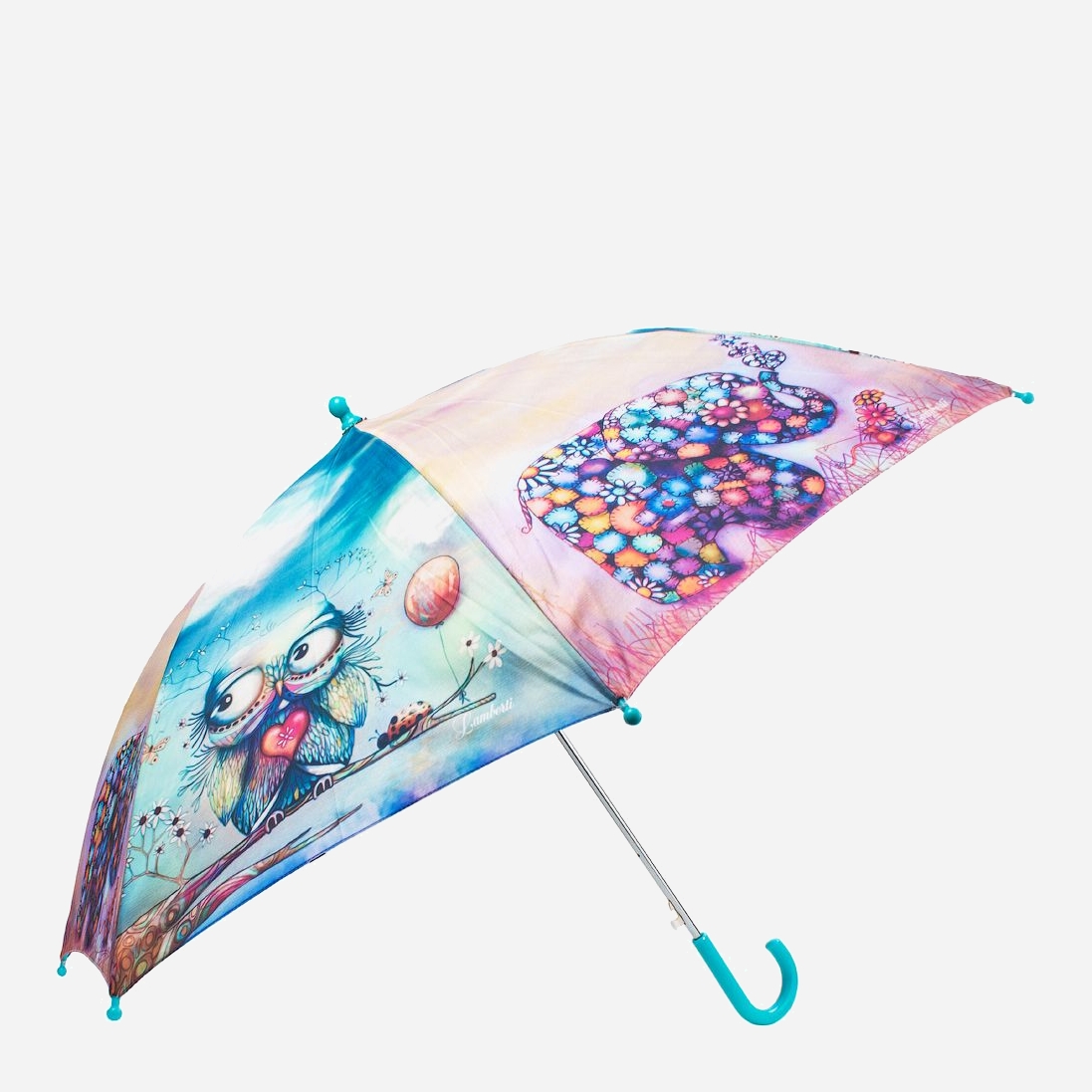 Зонт-трость детский Lamberti ZL71661-60 полуавтомат Разноцветный 
Зонт-трость детский Lamberti ZL71661-60 полуавтомат Разноцветный