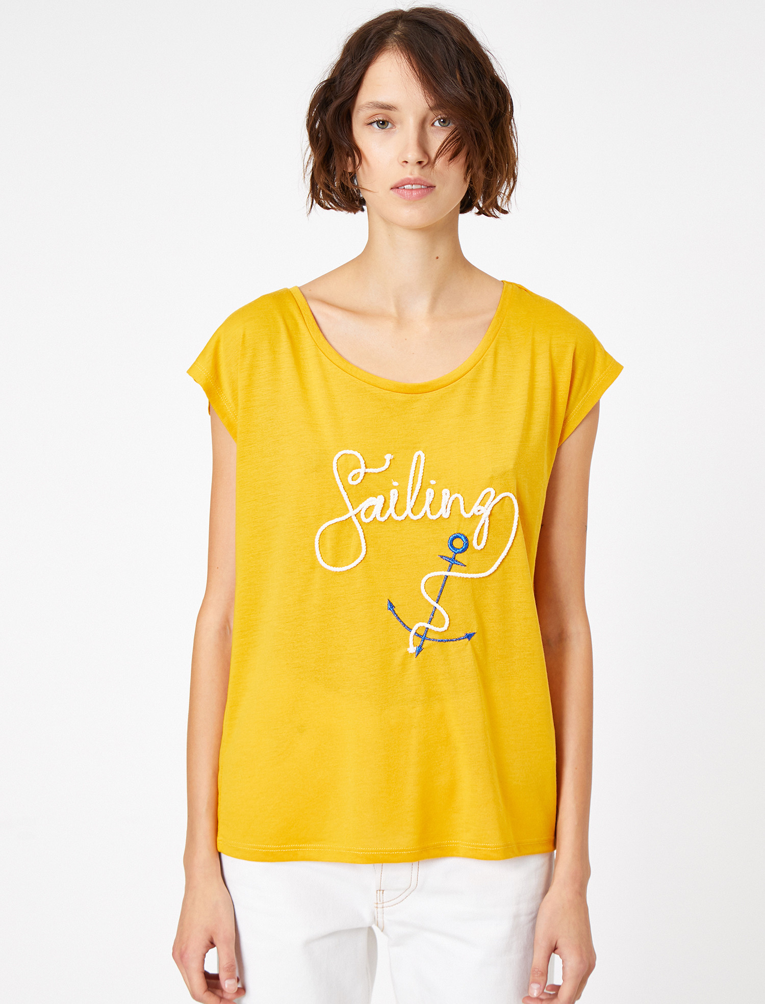 Футболка Koton 0KAK13215EK-159 Mustard, Футболка Koton 0KAK13215EK-159 XL Mustard
Футболка Koton 0KAK13215EK-159 Mustard, Футболка Koton 0KAK13215EK-159 XL Mustard