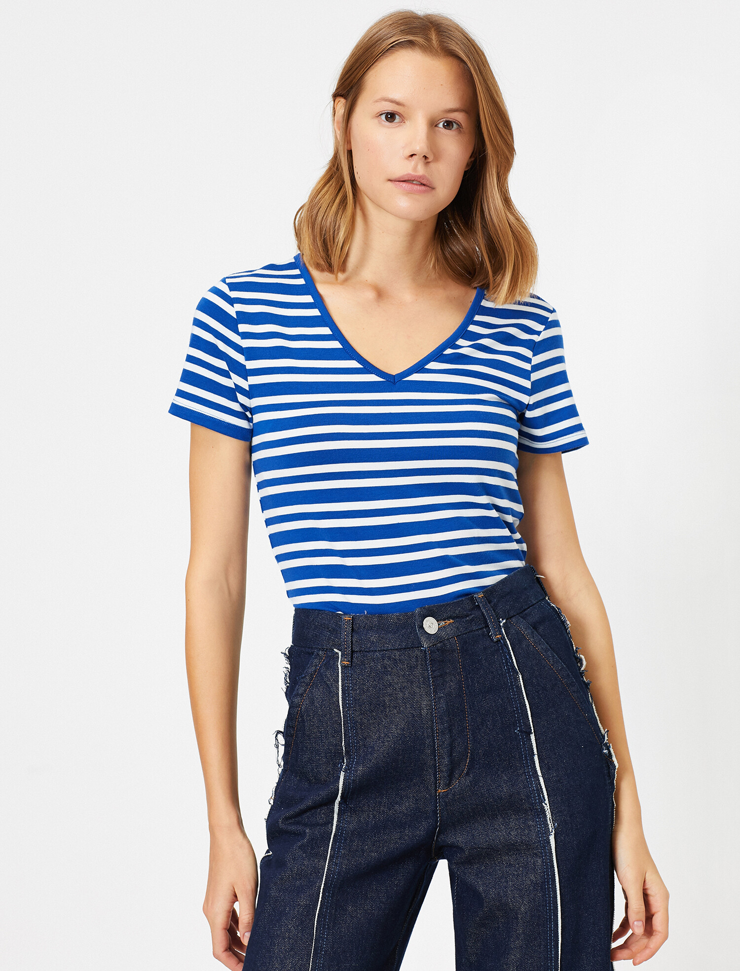 Футболка Koton 0KAK13401YK-65O Blue Stripe, Футболка Koton 0KAK13401YK-65O L Blue Stripe
Футболка Koton 0KAK13401YK-65O Blue Stripe, Футболка Koton 0KAK13401YK-65O L Blue Stripe