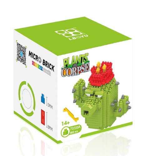 Конструктор Растения против зомби Micro Brick Кактус Plants vs Zombies 360 деталей
Конструктор Растения против зомби Micro Brick Кактус Plants vs Zombies 360 деталей