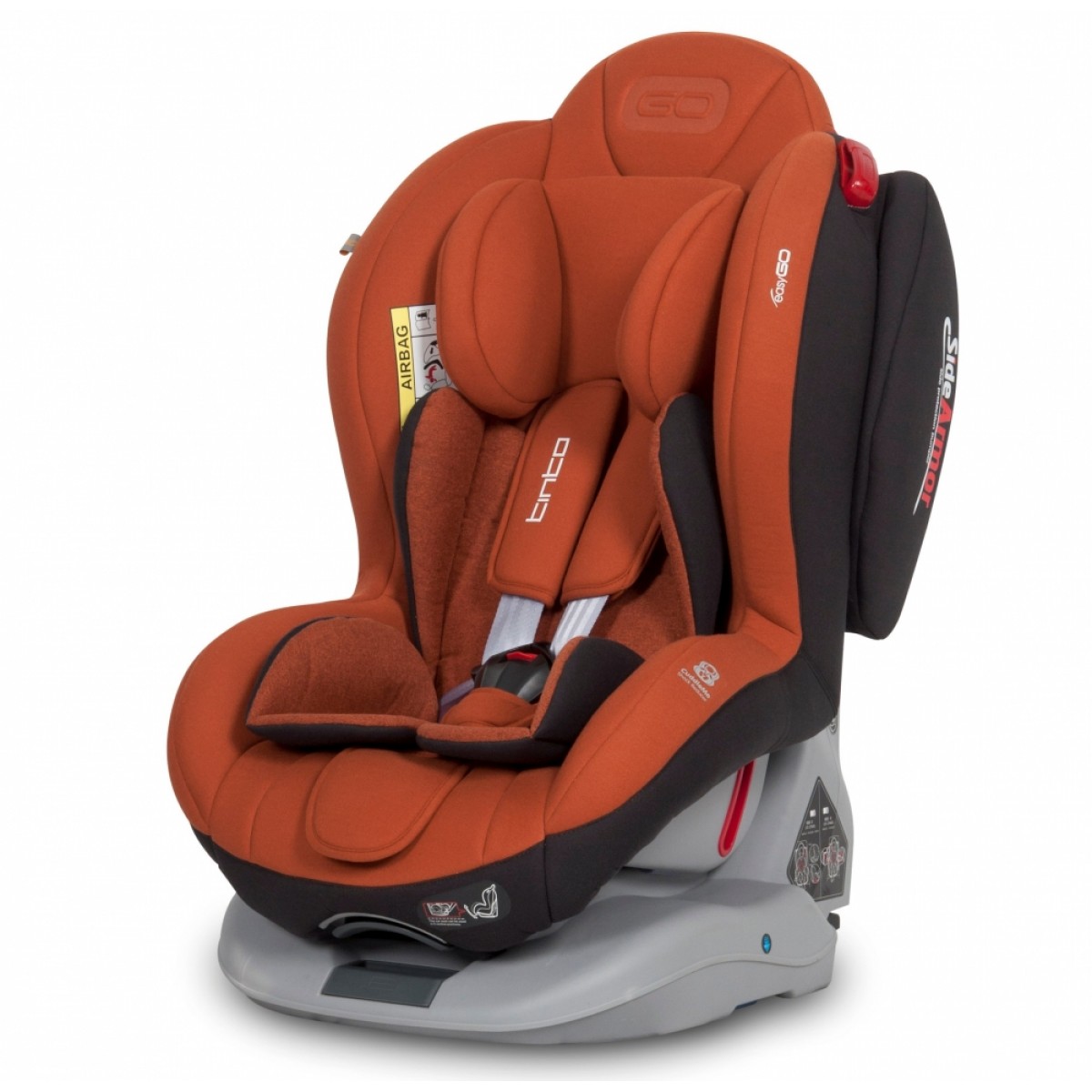 Автокресло EasyGo Tinto группа 0+/1/2 (0-25 кг) с боковой защитой и системой Isofix + ремень Top Tether Оранжевый
Автокресло EasyGo Tinto группа 0+/1/2 (0-25 кг) с боковой защитой и системой Isofix + ремень Top Tether Оранжевый