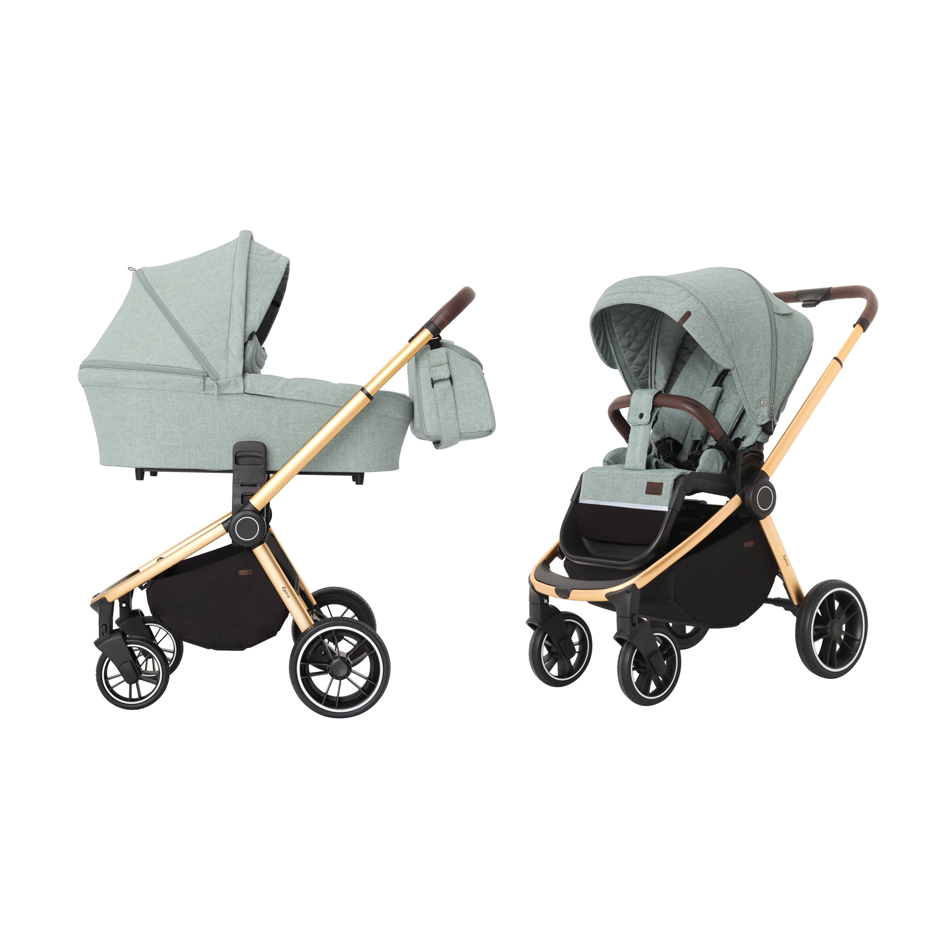 Коляска универсальная 2 в 1 Carrello Epica CRL-8510 + дождевик + чехол на ножки и сумка Мятный
Коляска универсальная 2 в 1 Carrello Epica CRL-8510 + дождевик + чехол на ножки и сумка Мятный