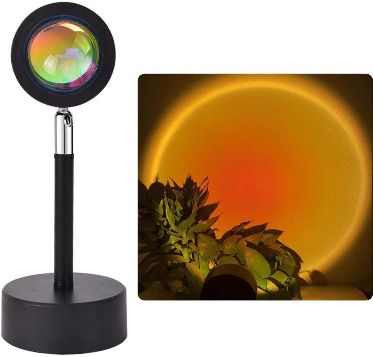 Проекционный светильник заката и рассвета FG Sunset Lamp USB высотой 10 см и поворотом на 180° Черный с желтым свечением
Проекционный светильник заката и рассвета FG Sunset Lamp USB высотой 10 см и поворотом на 180° Черный с желтым свечением