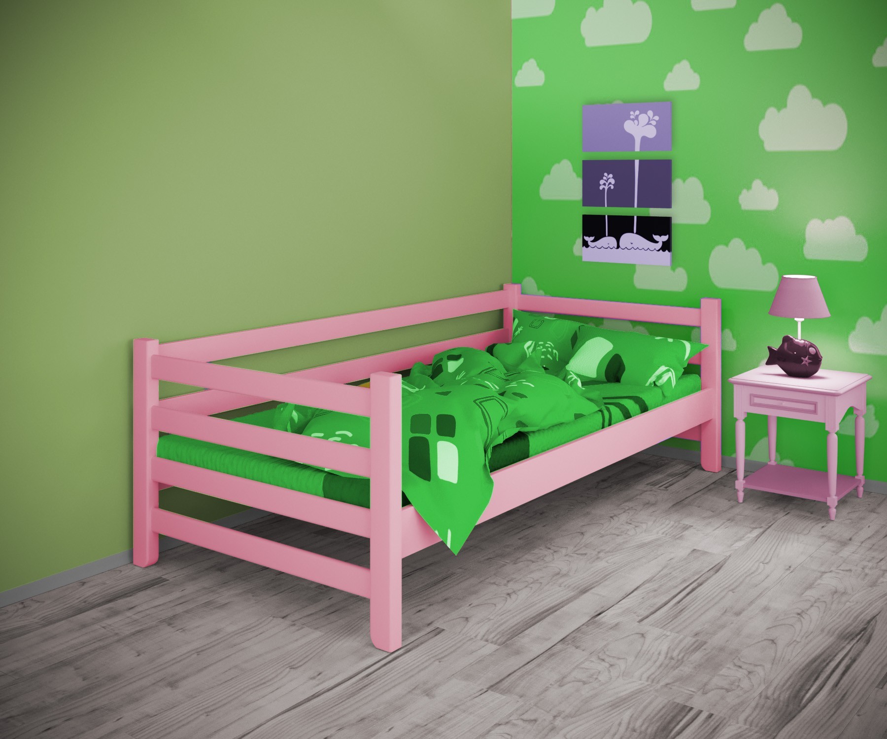 Кровать односпальная тахта RainbowDream Томас 80х190 см розовый массив ольхи, без ящиков
Кровать односпальная тахта RainbowDream Томас 80х190 см розовый массив ольхи, без ящиков