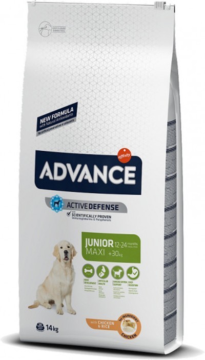 Сухий корм для молодих собак великих порід Advance Dog Maxi Junior з куркою та рисом 14 кг (8410650235400)
Сухий корм для молодих собак великих порід Advance Dog Maxi Junior з куркою та рисом 14 кг (8410650235400)
