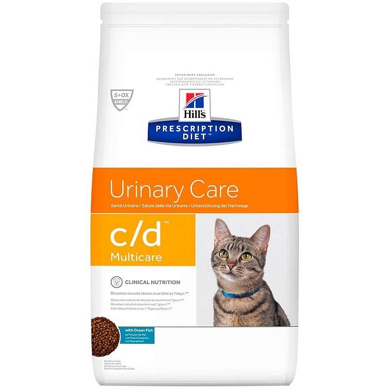 Сухой диетический корм (Хиллс) Hill's Prescription Diet Feline c/d Multicare, при профилактике цистита и мочекаменной болезни с океанической рыбой 1.5 кг (052742918402)
Сухой диетический корм (Хиллс) Hill's Prescription Diet Feline c/d Multicare, при профилактике цистита и мочекаменной болезни с океанической рыбой 1.5 кг (052742918402)