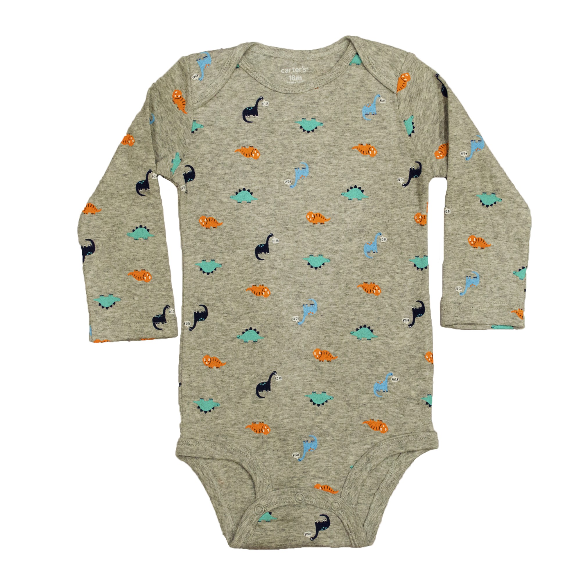 Боди для мальчика ( 1 шт ) Carter's серый с цветными динозаврами с длинными рукавами на кнопках 12М (72-76см) 9,3-11,1кг 747
Боди для мальчика ( 1 шт ) Carter's серый с цветными динозаврами с длинными рукавами на кнопках 12М (72-76см) 9,3-11,1кг 747