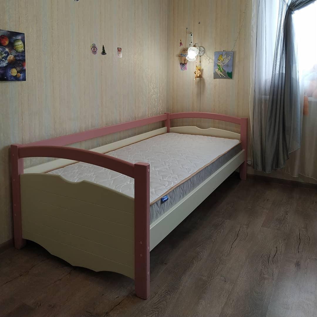 Кровать односпальная тахта RainbowDream Фирина 90х190 см ванильно-розовый массив ольхи, без ящиков
Кровать односпальная тахта RainbowDream Фирина 90х190 см ванильно-розовый массив ольхи, без ящиков