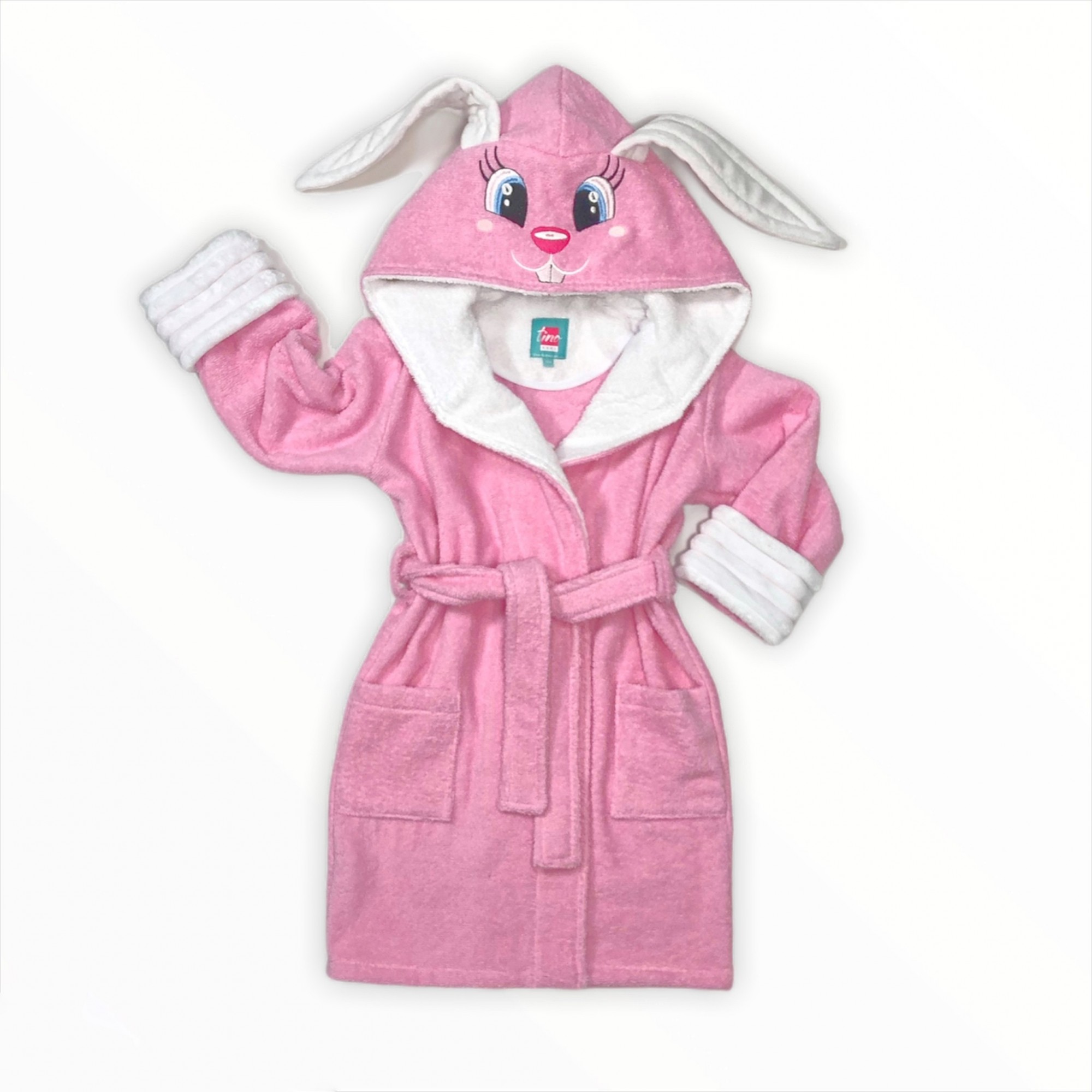 Детский махровый халат Tino Baby Зайка, розовый с ушками, размер (рост) 158 см, 12-13 лет
Детский махровый халат Tino Baby Зайка, розовый с ушками, размер (рост) 158 см, 12-13 лет