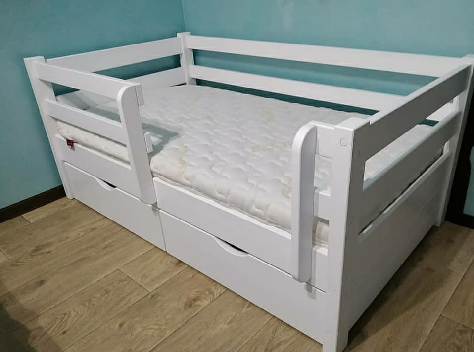 Кровать односпальная тахта RainbowDream Маркус 70х140 см белый массив ольхи, с ящиками и бортом
Кровать односпальная тахта RainbowDream Маркус 70х140 см белый массив ольхи, с ящиками и бортом