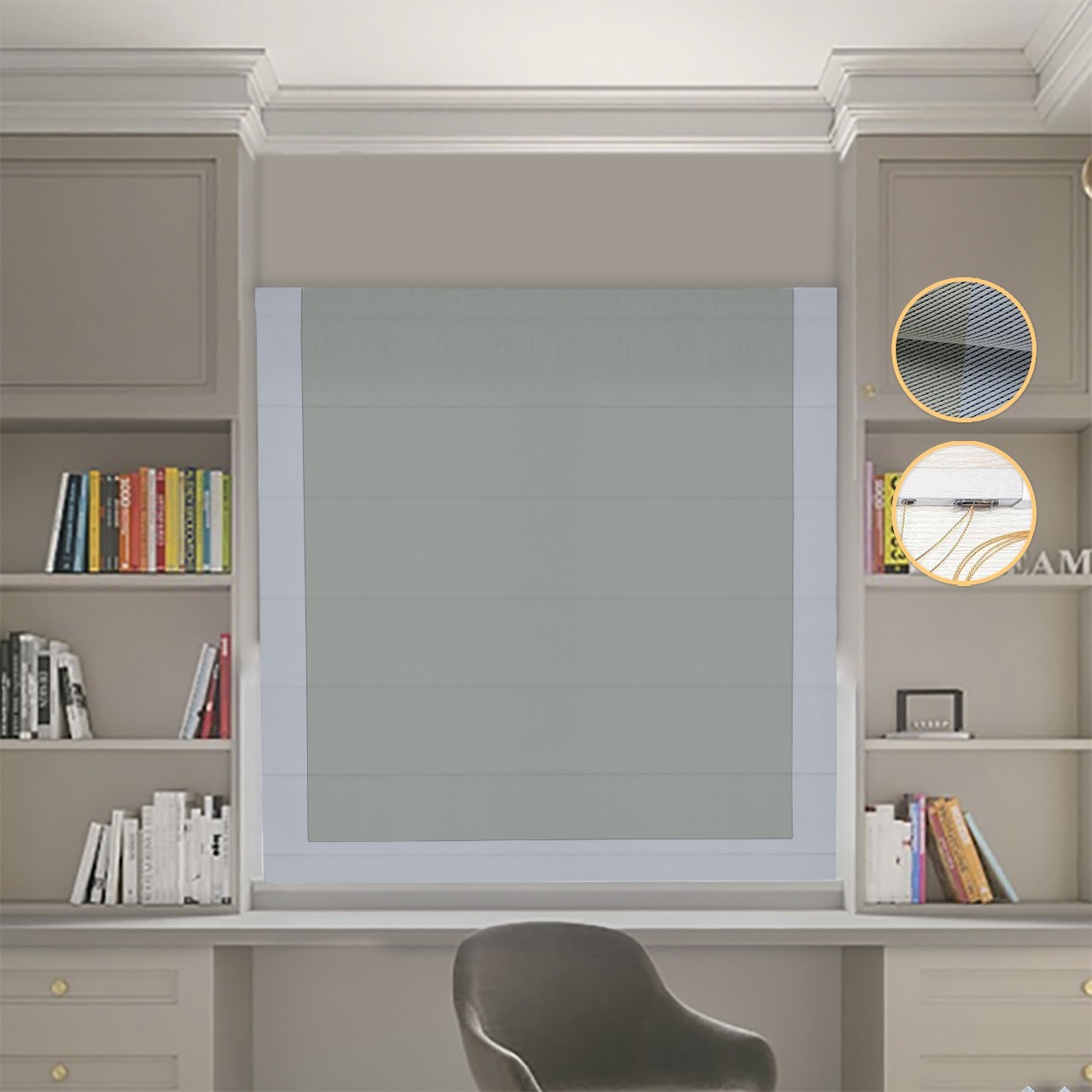 Римские шторы DECOLIV Блэкаут Перфект оливковый с светло-серым кантом 300*170 см
Римские шторы DECOLIV Блэкаут Перфект оливковый с светло-серым кантом 300*170 см