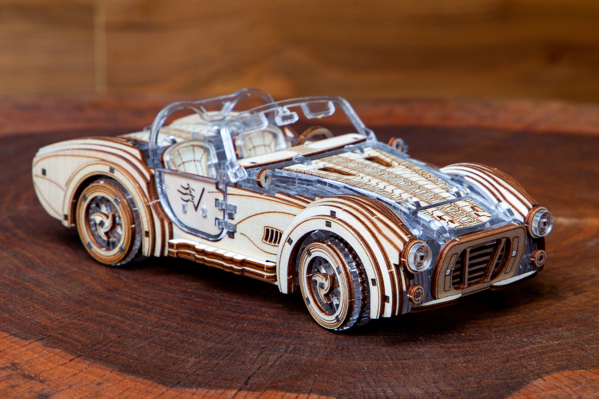 Деревянный конструктор 3D механический. Модель автомобиля Speedster-V2. VeterModels
Деревянный конструктор 3D механический. Модель автомобиля Speedster-V2. VeterModels