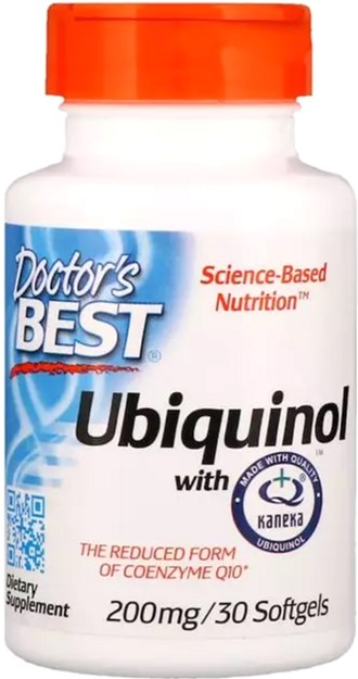 Убихинол Ubiquinol with Kaneka Doctor's Best 200 мг 30 желатиновых капсул (753950002746)
Убихинол Ubiquinol with Kaneka Doctor's Best 200 мг 30 желатиновых капсул (753950002746)
