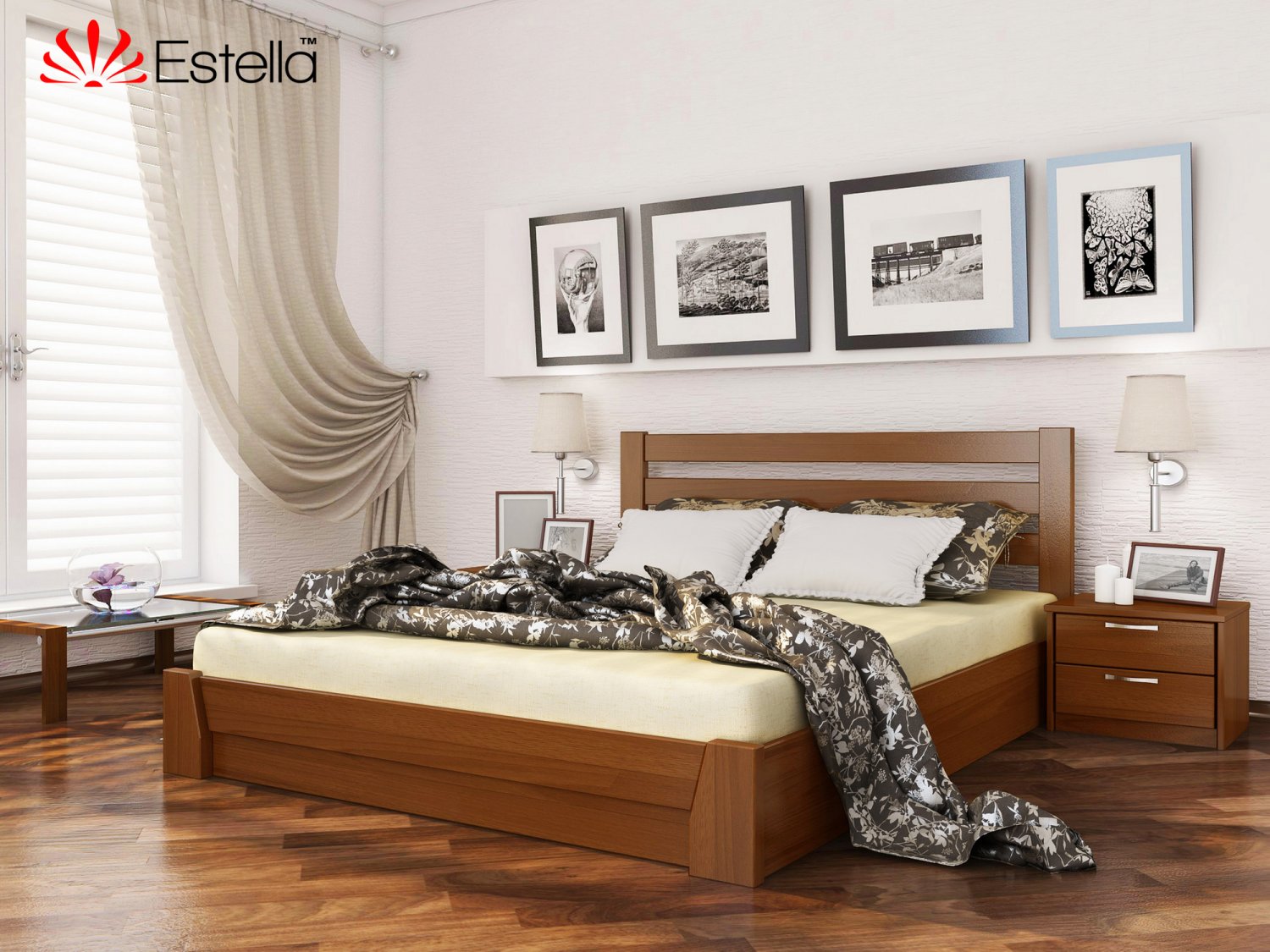 Кровать двуспальная Селена Estella 140х200 105 - ольха Масив 2Л25 
Кровать двуспальная Селена Estella 140х200 105 - ольха Масив 2Л25