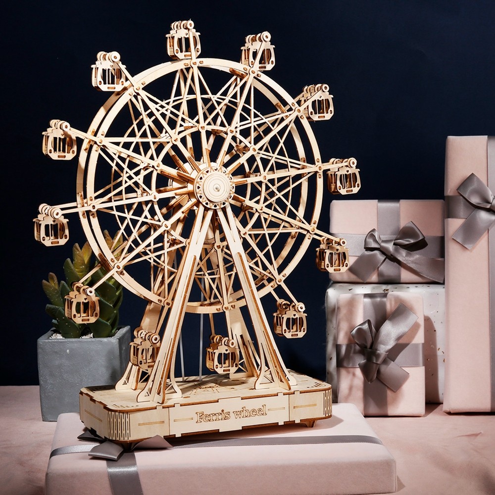 Механический конструктор-карусель Ferris wheel от Robotime из дерева со встроенной музыкальной шкатулкой внутри (sv0444)
Механический конструктор-карусель Ferris wheel от Robotime из дерева со встроенной музыкальной шкатулкой внутри (sv0444)