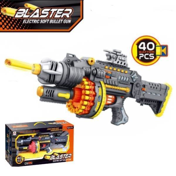 Бластер KAILI TOYS автомат-пулемет на батарейках мягкие пули 40 шт (SB400)
Бластер KAILI TOYS автомат-пулемет на батарейках мягкие пули 40 шт (SB400)