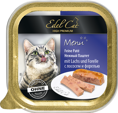 Влажный корм для котов Edel Cat паштет с лососем и форелью 100 г * 32шт(упаковка) (1000304/174012up)
Влажный корм для котов Edel Cat паштет с лососем и форелью 100 г * 32шт(упаковка) (1000304/174012up)