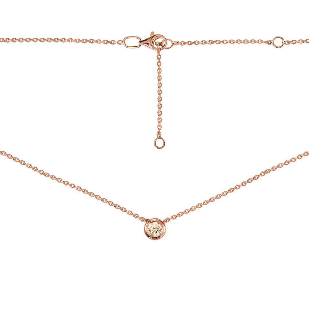 Колье из красного золота с шампаневым кристаллом Swarovski 000129522 38 размера
Колье из красного золота с шампаневым кристаллом Swarovski 000129522 38 размера