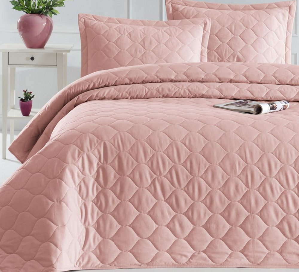 Покрывало стеганое EnLora Home ранфорс Fresh Color Jana Pembe 225х240 с наволочками 50х70
Покрывало стеганое EnLora Home ранфорс Fresh Color Jana Pembe 225х240 с наволочками 50х70