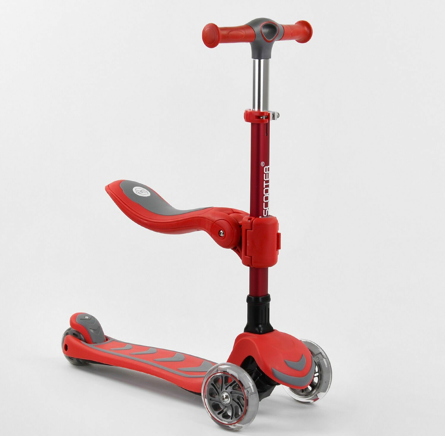 Самокат трехколесный Best Scooter Т-06188 Складной с Сидением Колеса с подсветкой Красный
Самокат трехколесный Best Scooter Т-06188 Складной с Сидением Колеса с подсветкой Красный
