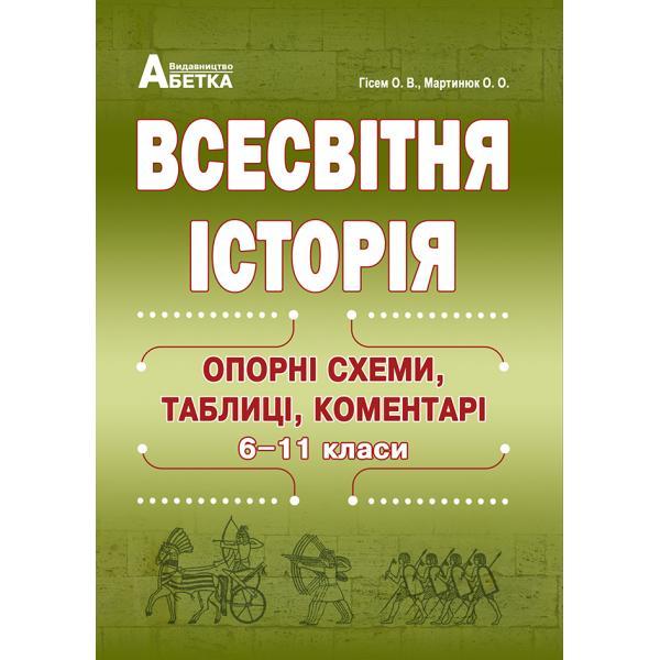 Всесвітня історія. Опорні схеми, таблиці, коментарі. Гісем О. В., Мартинюк О. О.(2020р.)
Всесвітня історія. Опорні схеми, таблиці, коментарі. Гісем О. В., Мартинюк О. О.(2020р.)