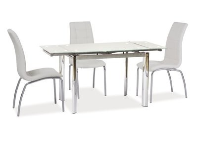 Стол обеденный стеклянный раскладной Intarsio GD019 100(150)x70см белый / хром
Стол обеденный стеклянный раскладной Intarsio GD019 100(150)x70см белый / хром