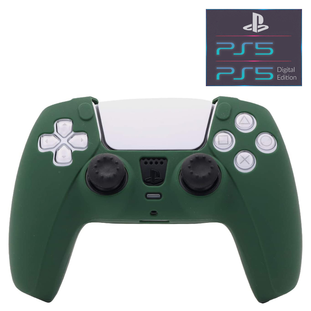 Силиконовый защитный зеленый чехол DOBE для геймпада DualSense консоли Sony PlayStation 5 (PS5 / PS5 Digital Edition)
Силиконовый защитный зеленый чехол DOBE для геймпада DualSense консоли Sony PlayStation 5 (PS5 / PS5 Digital Edition)