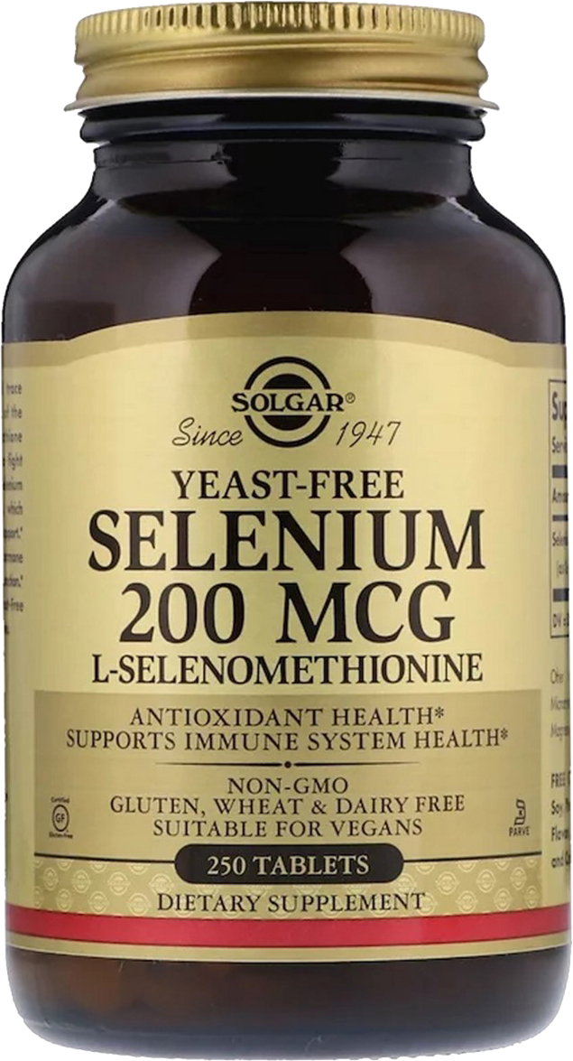 Селен, Solgar ( Селенометионин), Selenium, Yeast-Free, 200 мкг, 250 таблеток (33984025585)
Селен, Solgar ( Селенометионин), Selenium, Yeast-Free, 200 мкг, 250 таблеток (33984025585)