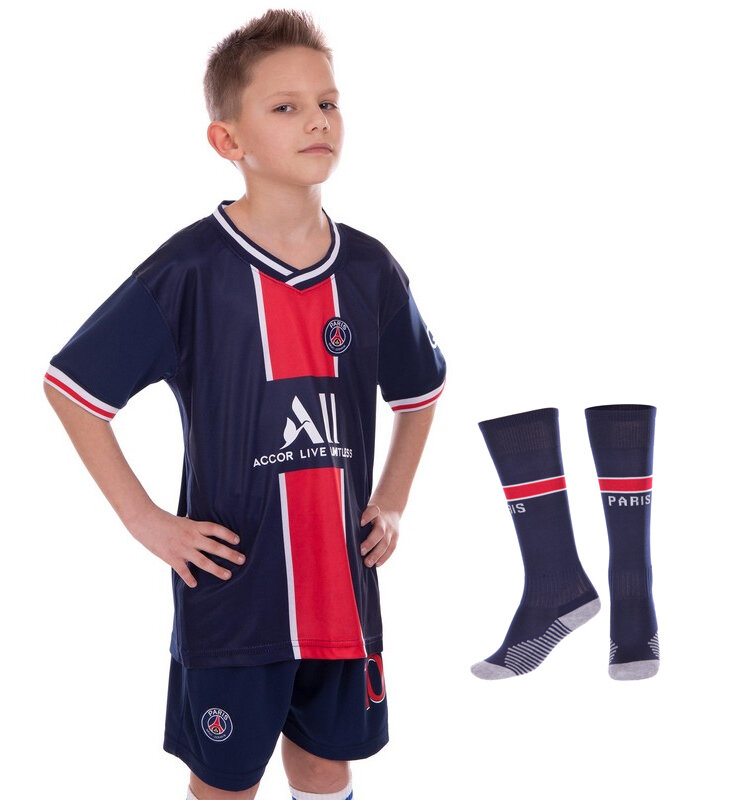 Комплект футбольной формы детский PSG NEYMAR 10 домашняя 2021 CO-3509 Размер XL (рост 150-155 см)
Комплект футбольной формы детский PSG NEYMAR 10 домашняя 2021 CO-3509 Размер XL (рост 150-155 см)