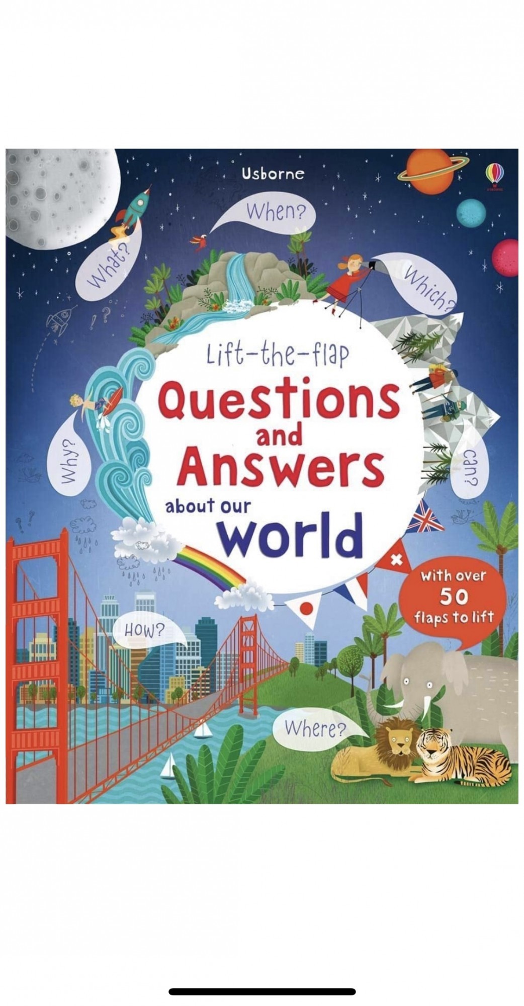 Детская книга Usborne с окошками Lift-the-Flap Questions and Answers about Our World
Детская книга Usborne с окошками Lift-the-Flap Questions and Answers about Our World