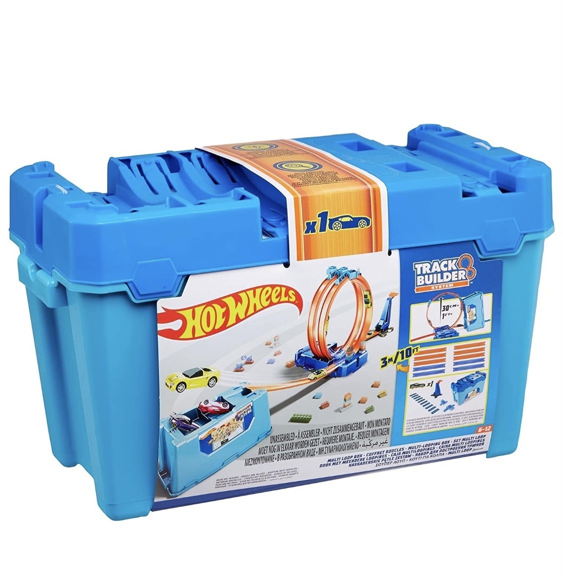 Автомобильный трек Hot Wheels Двойная петля ящик для трюков Track Builder Multi Loop Box Original
Автомобильный трек Hot Wheels Двойная петля ящик для трюков Track Builder Multi Loop Box Original