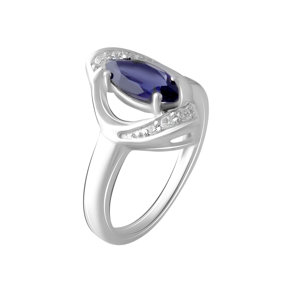 Срібна каблучка 925 проби 4,01 г з іолітом з США та білими цирконами 1,058 карат Valentine розмір 18.0
Срібна каблучка 925 проби 4,01 г з іолітом з США та білими цирконами 1,058 карат Valentine розмір 18.0