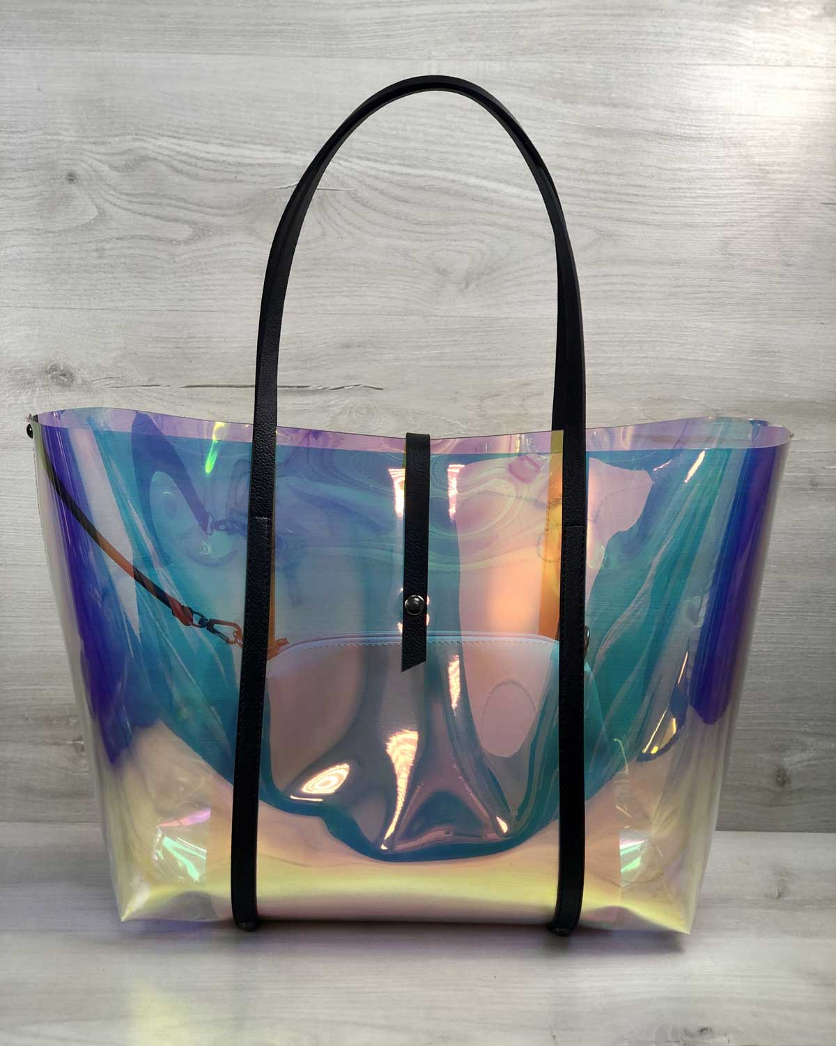 2в1 Женская сумка шоппер WeLassie «Пляжная» Полупрозрачный силикон с Пудровой косметичкой
2в1 Женская сумка шоппер WeLassie «Пляжная» Полупрозрачный силикон с Пудровой косметичкой