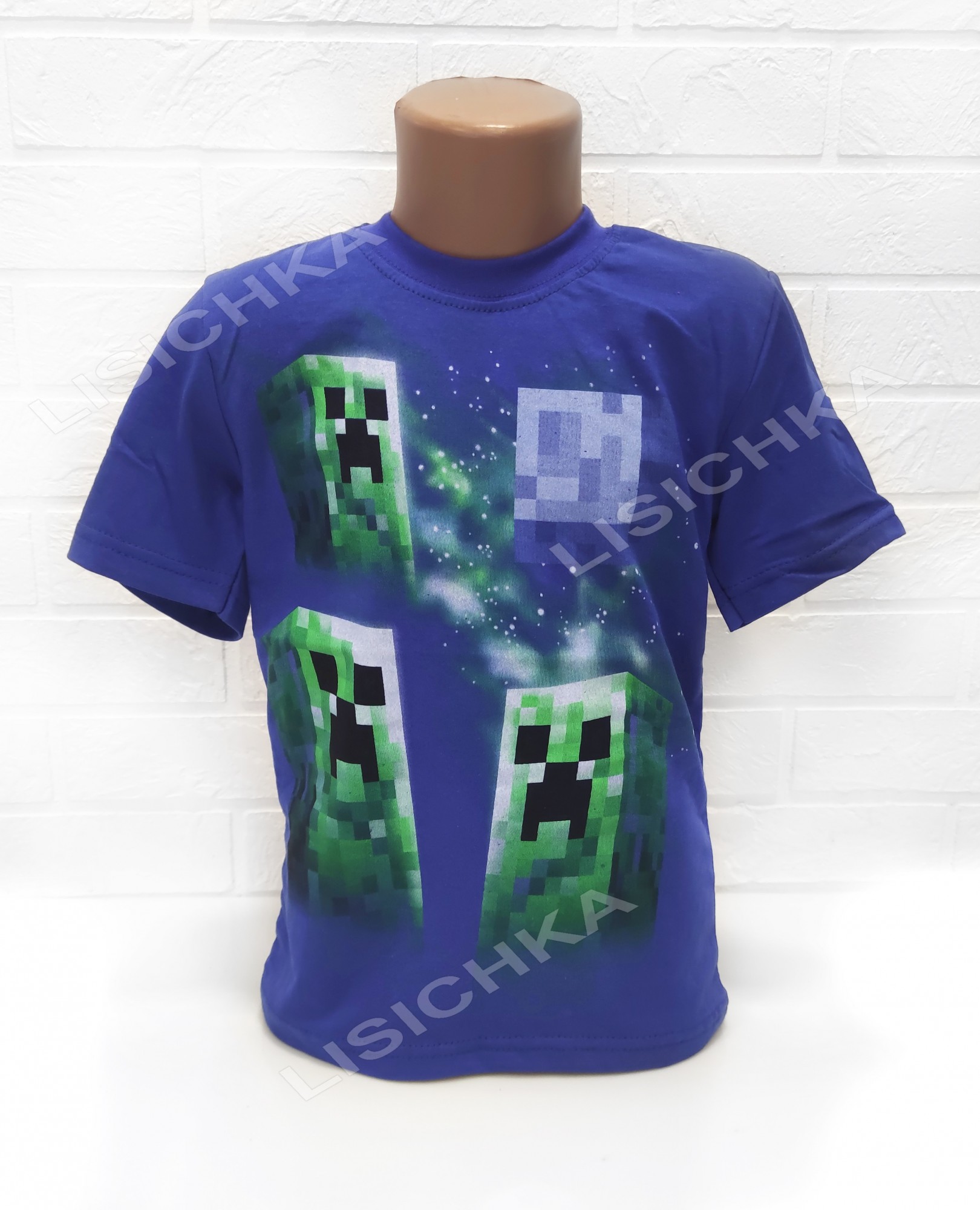 Футболка Foxstyle Майнкрафт Крипер, всем фанатам игры Minecraft, 122-128см, ярко-синяя
Футболка Foxstyle Майнкрафт Крипер, всем фанатам игры Minecraft, 122-128см, ярко-синяя