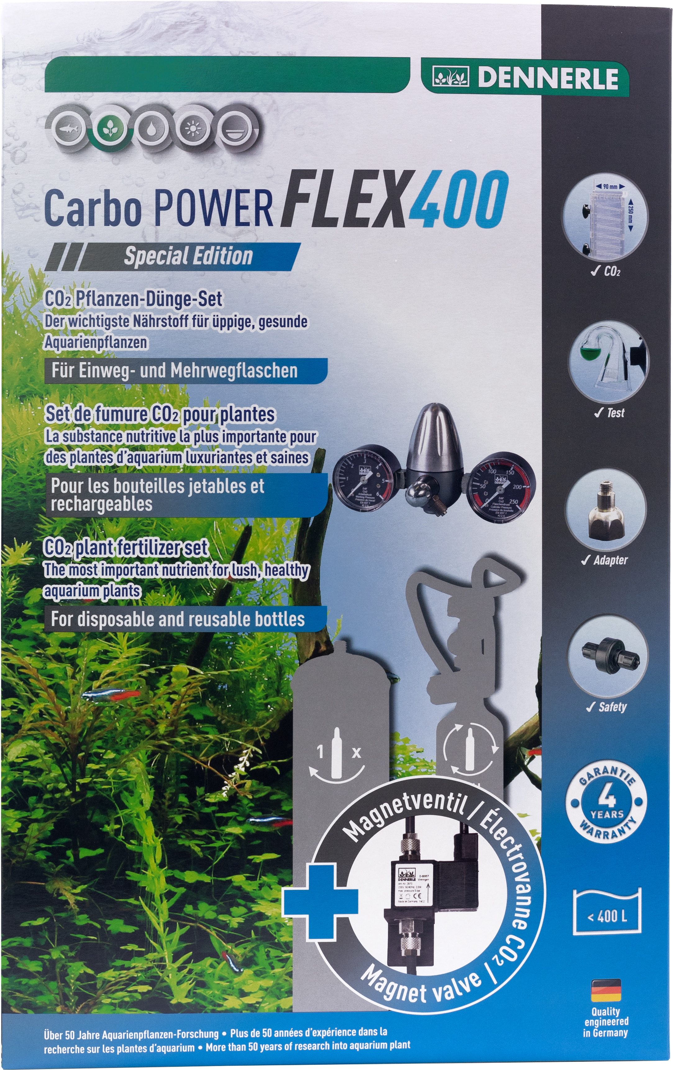 Установка для удобрения аквариумных растений углекислым газом Dennerle Carbo POWER FLEX400 Special Edition
Установка для удобрения аквариумных растений углекислым газом Dennerle Carbo POWER FLEX400 Special Edition