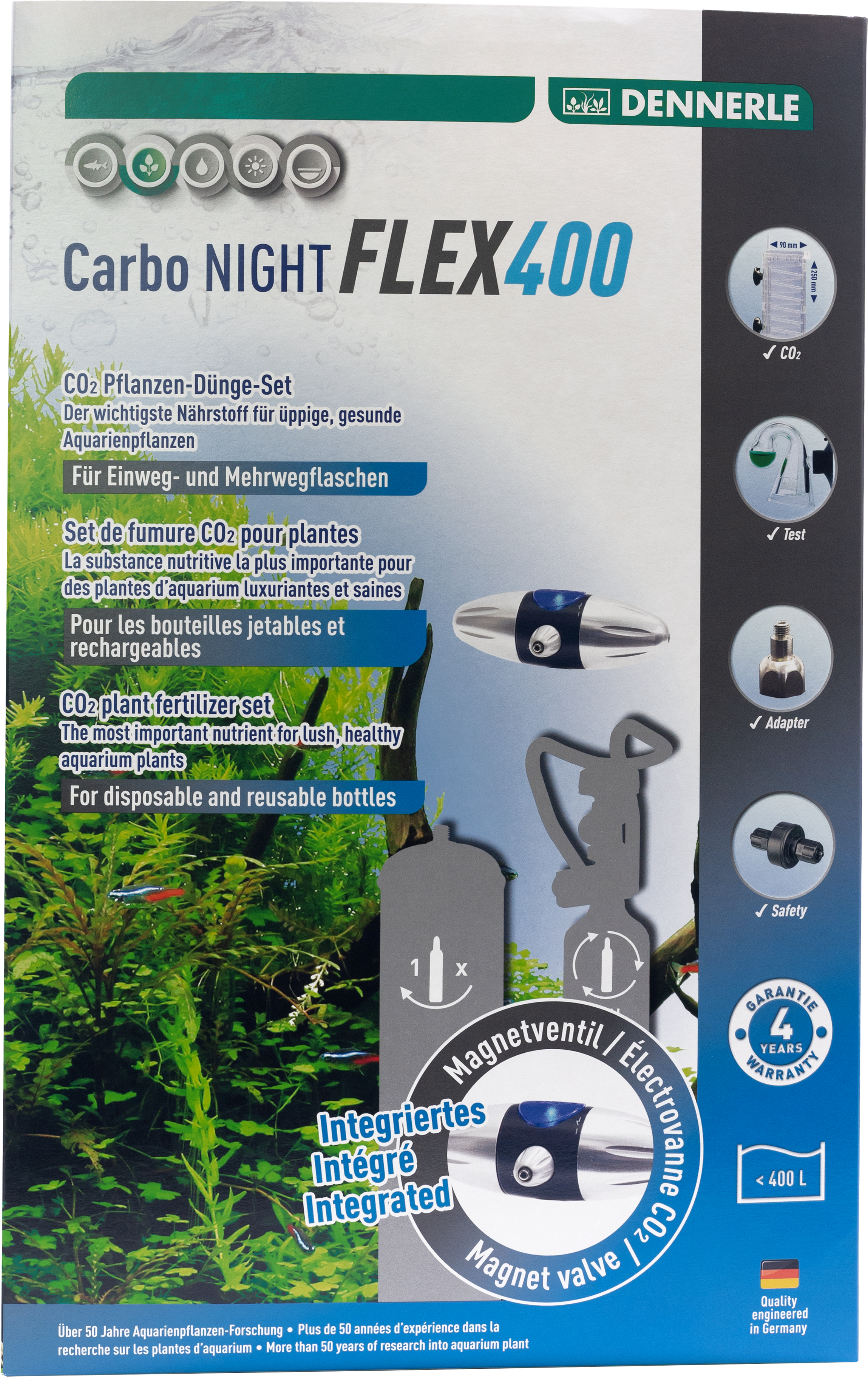 Установка для удобрения аквариумных растений углекислым газом Dennerle Carbo NIGHT FLEX400
Установка для удобрения аквариумных растений углекислым газом Dennerle Carbo NIGHT FLEX400