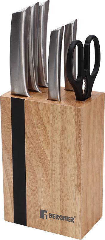 Набор кухонных ножей Bergner Ordos 6 предметов на деревянной подставке (BG-4176-MM_psg)
Набор кухонных ножей Bergner Ordos 6 предметов на деревянной подставке (BG-4176-MM_psg)