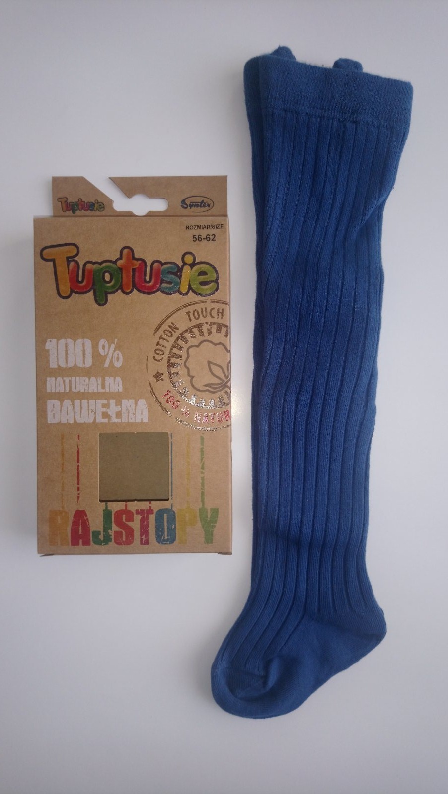 Колготи дитячі ребро із 100% натуральної бавовни Tuptusie SYNTEX р.56-62 (сині)
Колготи дитячі ребро із 100% натуральної бавовни Tuptusie SYNTEX р.56-62 (сині)