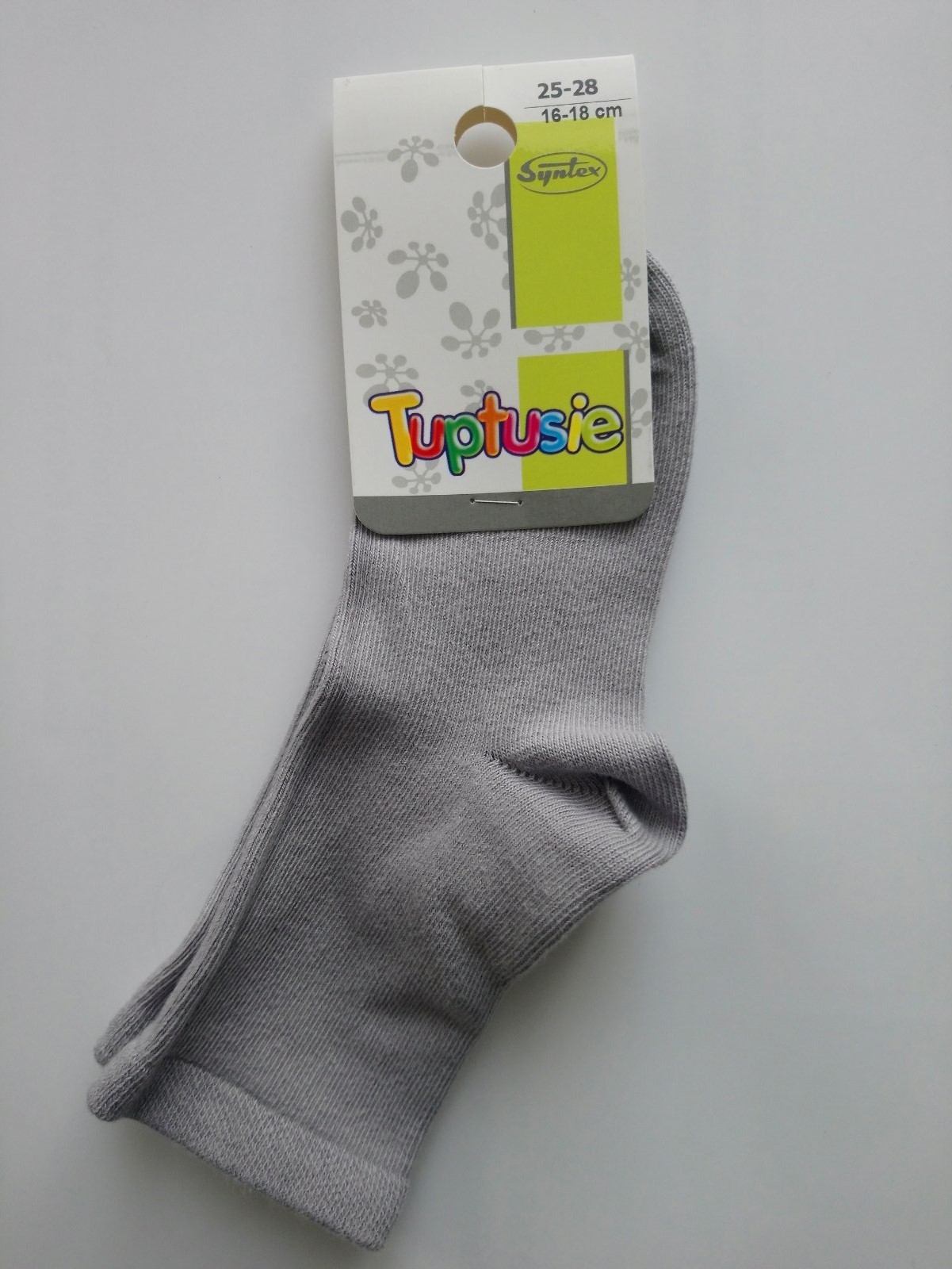Шкарпетки дитячі однотонні Tuptusie SYNTEX (сірі) р. - (19-21 см, Шкарпетки дитячі однотонні Tuptusie SYNTEX (сірі) р. 29-33 (19-21 см)
Шкарпетки дитячі однотонні Tuptusie SYNTEX (сірі) р. - (19-21 см, Шкарпетки дитячі однотонні Tuptusie SYNTEX (сірі) р. 29-33 (19-21 см)