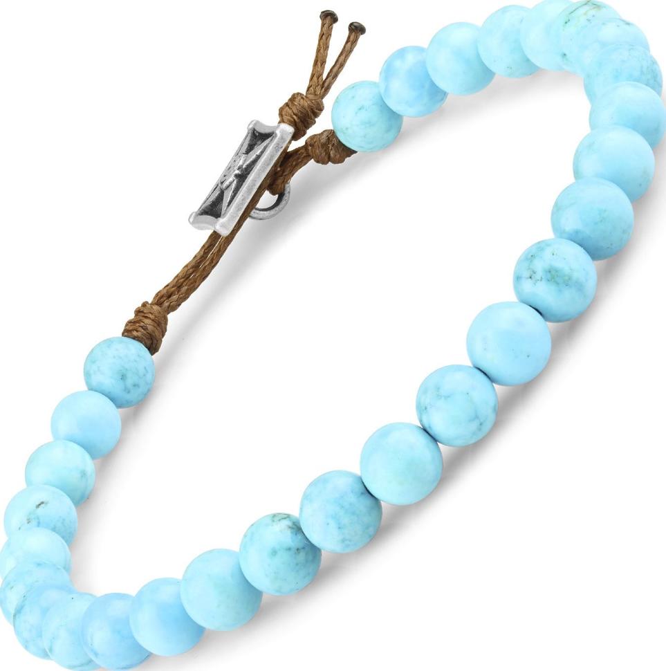 Тонкий браслет Everiot Select LNS-0235 из бирюзы (Длина 24 см, 6 мм) 
Тонкий браслет Everiot Select LNS-0235 из бирюзы (Длина 24 см, 6 мм)